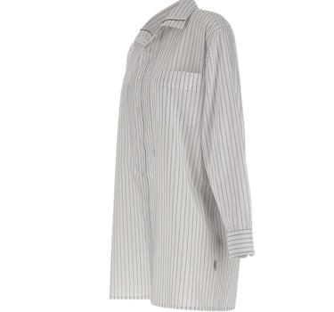 Camicia over in cotone con zip S52DT0066 M36012001F MM6 MAISON MARGIELA 