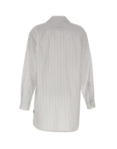 Camicia over in cotone con zip S52DT0066 M36012001F MM6 MAISON MARGIELA 