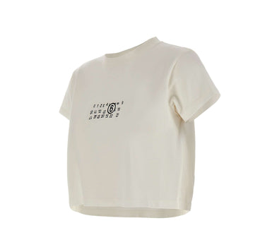 T-shirt crop con Numeric logo S52GC0369 M20258101 MM6 MAISON MARGIELA 