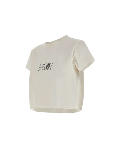 T-shirt crop con Numeric logo S52GC0369 M20258101 MM6 MAISON MARGIELA 
