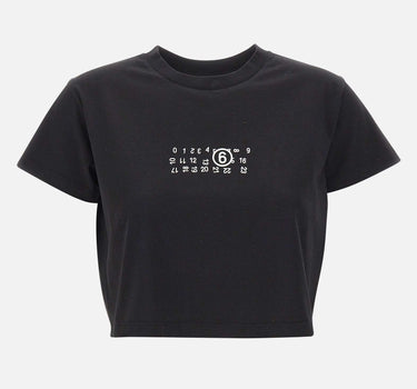 T-shirt crop con Numeric logo S52GC0369 M20258900 MM6 MAISON MARGIELA 