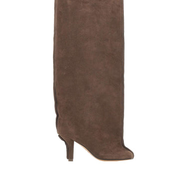 Stivali in suede con punta Anatomic S59WW0123 P6385T2154 MM6 MAISON MARGIELA 