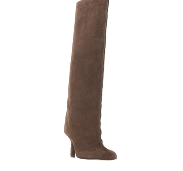 Stivali in suede con punta Anatomic S59WW0123 P6385T2154 MM6 MAISON MARGIELA 