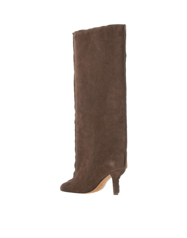 Stivali in suede con punta Anatomic S59WW0123 P6385T2154 MM6 MAISON MARGIELA 