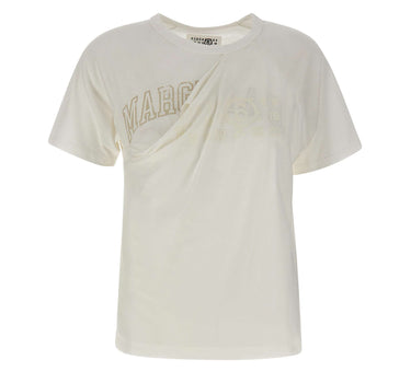T-shirt con pannello frontale S62GD0224 M20048101 MM6 MAISON MARGIELA 