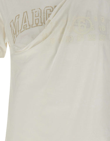 T-shirt con pannello frontale S62GD0224 M20048101 MM6 MAISON MARGIELA 