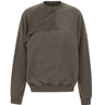 MM6 MAISON MARGIELA Felpa con dettaglio trompe l'oeil GREY Donna 