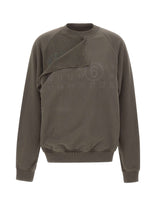 MM6 MAISON MARGIELA Felpa con dettaglio trompe l'oeil GREY Donna 