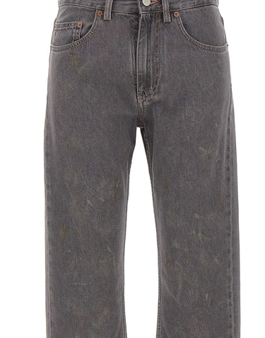 MM6 MAISON MARGIELA Jeans effetto macchiato GREY Donna 