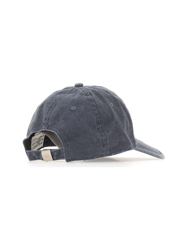 MM6 MAISON MARGIELA Cappello da baseball in cotone BLUE Donna 