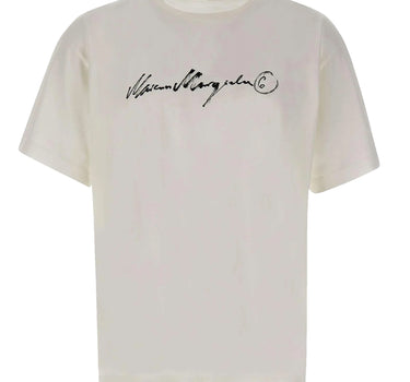 MM6 MAISON MARGIELA T-shirt con firma Margiela WHITE Uomo 