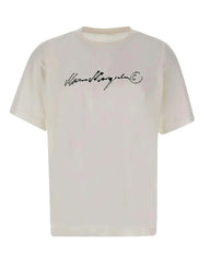 MM6 MAISON MARGIELA T-shirt con firma Margiela WHITE Uomo 