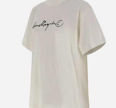 MM6 MAISON MARGIELA T-shirt con firma Margiela WHITE Uomo 