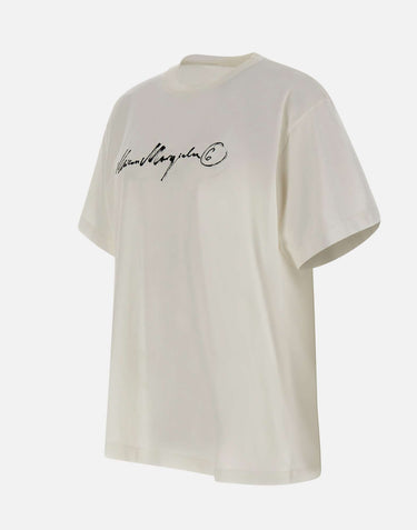 MM6 MAISON MARGIELA T-shirt con firma Margiela WHITE Uomo 