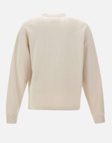 MM6 MAISON MARGIELA Felpa con stampa logo BEIGE Uomo 