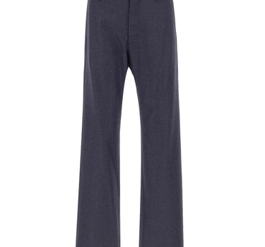 MM6 MAISON MARGIELA Pantaloni in lana con orli sfrangiati BLUE Uomo 