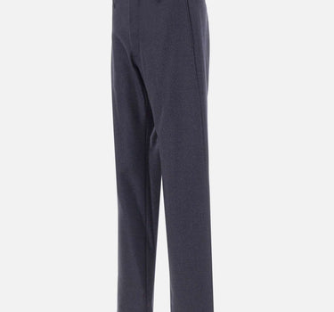 MM6 MAISON MARGIELA Pantaloni in lana con orli sfrangiati BLUE Uomo 