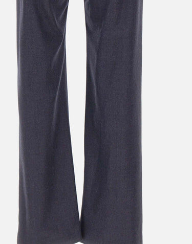 MM6 MAISON MARGIELA Pantaloni in lana con orli sfrangiati BLUE Uomo 