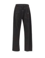 MM6 MAISON MARGIELA Jeans a gamba dritta BLACK Uomo 