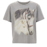 MM6 MAISON MARGIELA T-shirt con stampa cavalli GREY Uomo 
