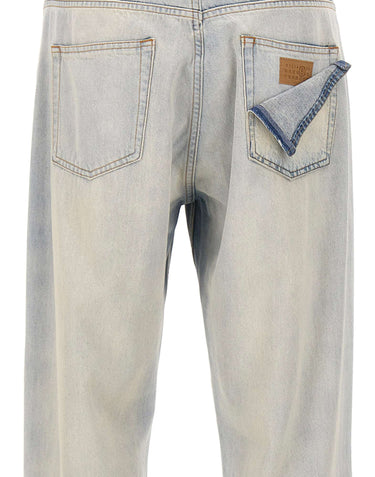 MM6 MAISON MARGIELA Jeans a gamba dritta Light Blue Uomo 
