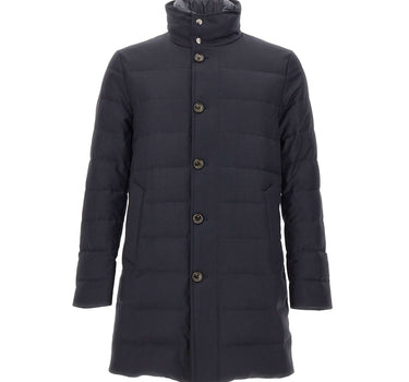 MONTECORE Parka trapuntato in lana BLUE Uomo 