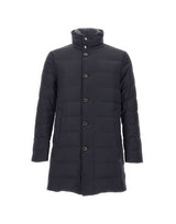 MONTECORE Parka trapuntato in lana BLUE Uomo 