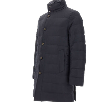 MONTECORE Parka trapuntato in lana BLUE Uomo 