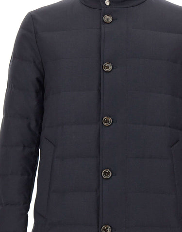 MONTECORE Parka trapuntato in lana BLUE Uomo 