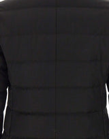MONTECORE Piumino doppiopetto in lana BLACK Uomo 