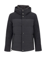 MONTECORE Piumino in lana con doppia texture GREY Uomo 