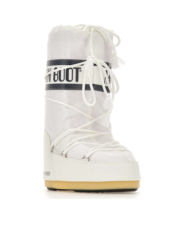 MOON BOOT Stivali "Icon nylon" WHITE Donna 
