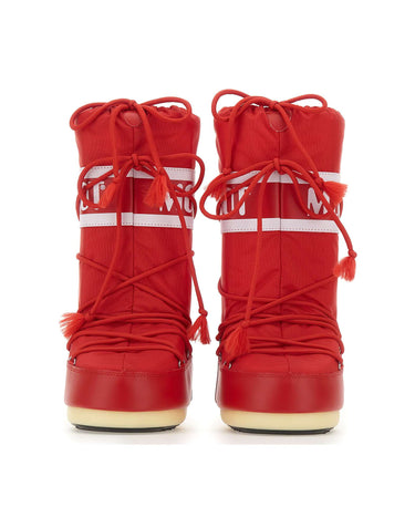MOON BOOT Stivali "Icon nylon" RED Donna 