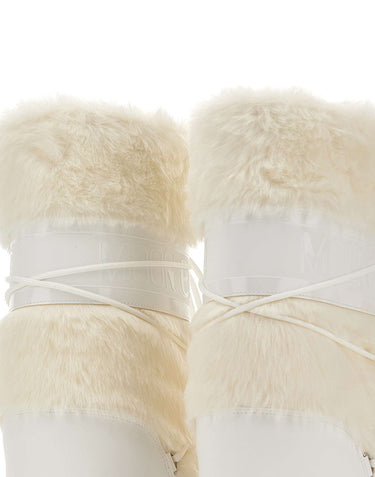 MOON BOOT Stivali "Icon Faux Fur" WHITE Donna 