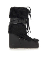 MOON BOOT Stivali "Icon Faux Fur" BLACK Donna 
