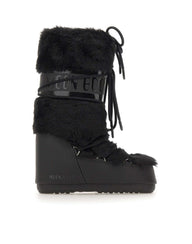 MOON BOOT Stivali "Icon Faux Fur" BLACK Donna 