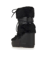 MOON BOOT Stivali "Icon Faux Fur" BLACK Donna 
