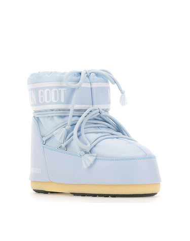 MOON BOOT Stivali "Icon Low Nylon" Light Blue Unisex 