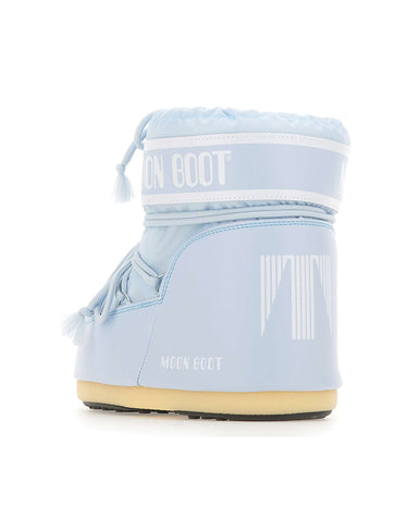 MOON BOOT Stivali "Icon Low Nylon" Light Blue Unisex 