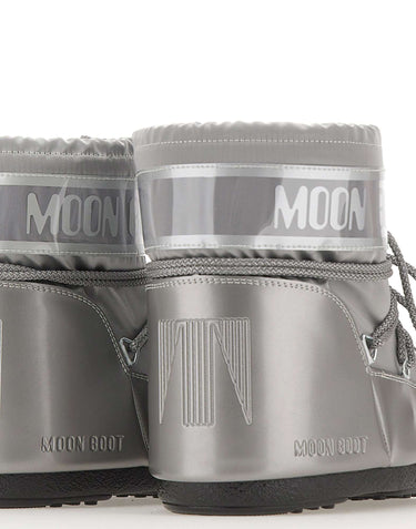 MOON BOOT Stivali "Icon low glance" SILVER Donna 