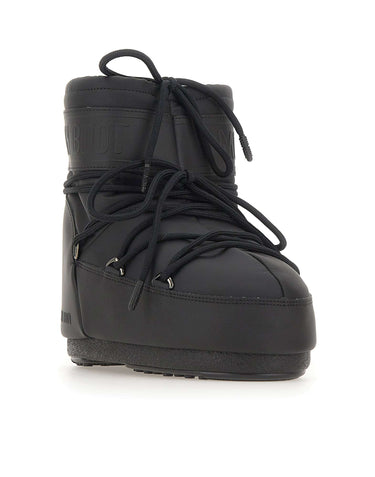 MOON BOOT Stivali "Icon Low Rubber" BLACK Donna 