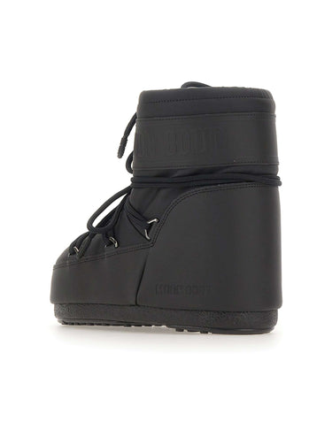 MOON BOOT Stivali "Icon Low Rubber" BLACK Donna 