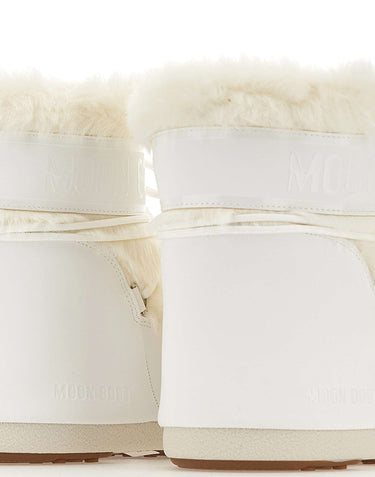 MOON BOOT Stivali "Icon Low Faux Fur" WHITE Unisex 