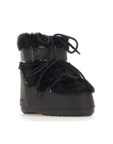 MOON BOOT Stivali "Icon Low Faux Fur" BLACK Unisex 