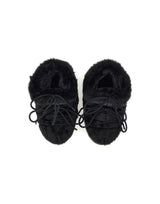 MOON BOOT Stivali "Icon Low Faux Fur" BLACK Unisex 