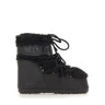 MOON BOOT Stivali "Icon Low Faux Fur" BLACK Unisex 