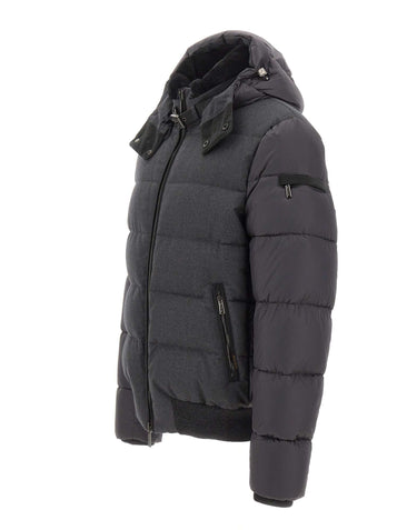 MOORER Piumino "Wright" GREY Uomo 