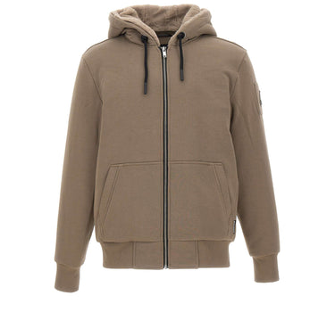 MOOSE KNUCKLES Felpa "Classic Bunny" BROWN Uomo 
