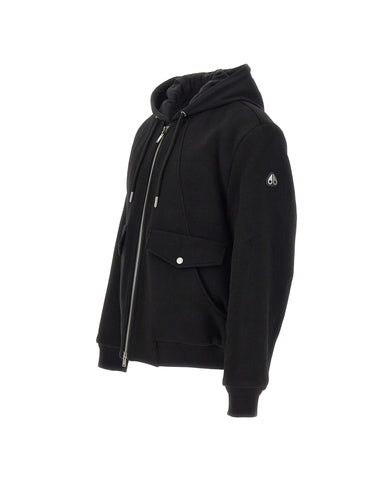 MOOSE KNUCKLES Bomber "Ellington" BLACK Uomo 