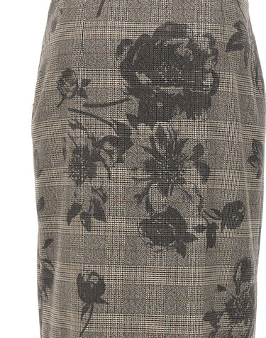 NISSA Gonna midi a vita alta GREY Donna 